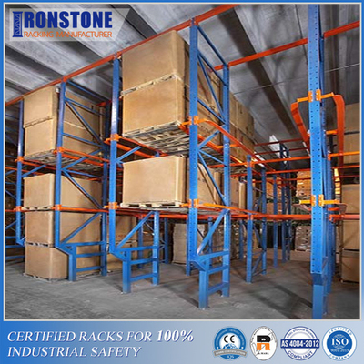 Nhà kho tiện lợi và đơn giản Ổ đĩa mật độ cao FIFO trong hệ thống giá đỡ pallet