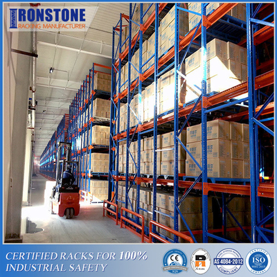 Nhà kho tiện lợi và đơn giản Ổ đĩa mật độ cao FIFO trong hệ thống giá đỡ pallet