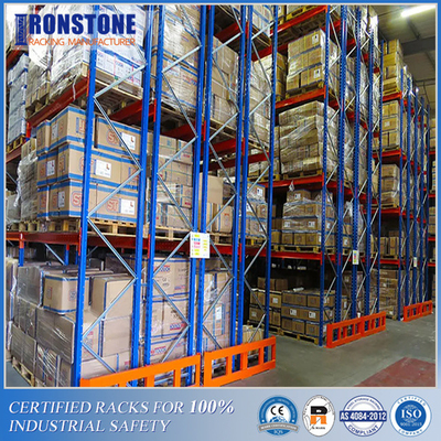 50% tính chọn lọc Giá lưu trữ pallet kim loại sâu đôi với xe nâng đặc biệt