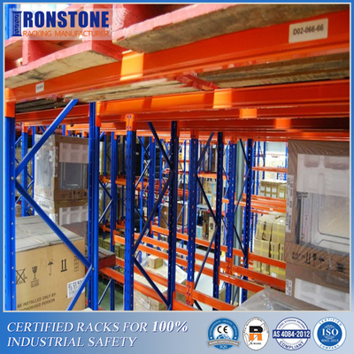 50% tính chọn lọc Giá lưu trữ pallet kim loại sâu đôi với xe nâng đặc biệt