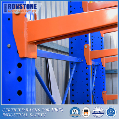 Kho kim loại chống ăn mòn Cantilever Rack cho ngoài trời hoặc trong nhà