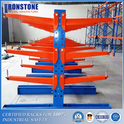 Kho kim loại chống ăn mòn Cantilever Rack cho ngoài trời hoặc trong nhà