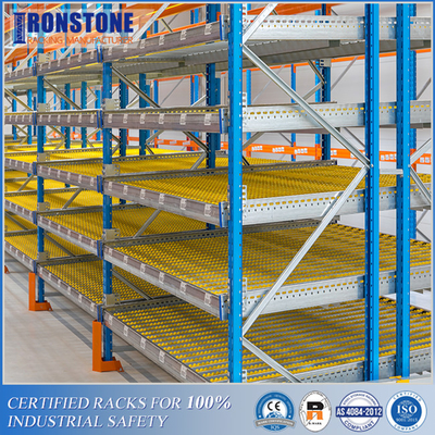 Giá lưu trữ lưu lượng thùng carton trọng lực động tùy chỉnh