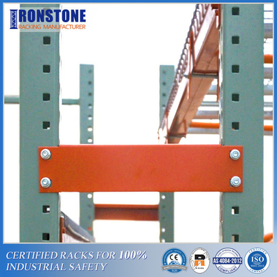 Sản phẩm an toàn cho giá đỡ được sơn tĩnh điện Trở lại Pallet Rack Hàng đệm