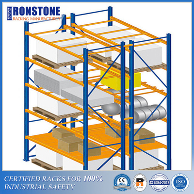 Sản phẩm an toàn cho giá đỡ được sơn tĩnh điện Trở lại Pallet Rack Hàng đệm
