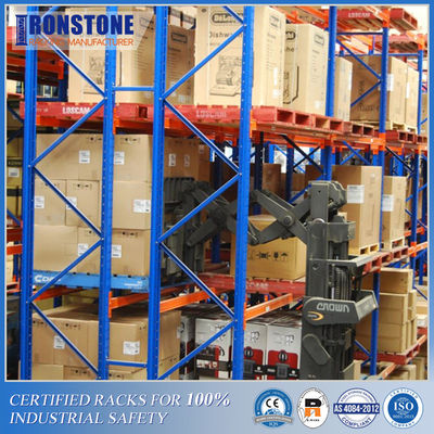 Back-to-back Double Deep Metal Steel Rack cho hàng hóa khối lượng trung bình