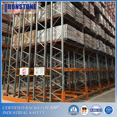 Back-to-back Double Deep Metal Steel Rack cho hàng hóa khối lượng trung bình