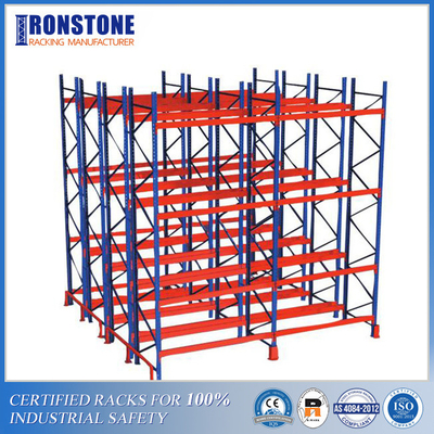 Giá đỡ Pallet sâu đôi bằng thép Q355 với mật độ lưu trữ gấp đôi