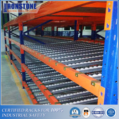 Giá đỡ lưu lượng thùng carton hiệu quả cao với luân chuyển hàng tồn kho liên tục