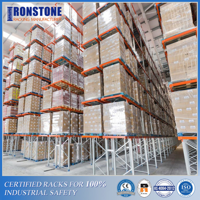 Bán nóng Hệ thống giá đỡ lối đi rất hẹp công nghiệp cho hàng hóa nhà kho