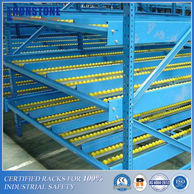 Giá đỡ hậu cần lưu lượng thùng carton trọng lực đa cấp để giảm thiệt hại