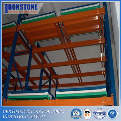 Hệ thống giá đỡ pallet đẩy lùi xây dựng vững chắc và mạnh mẽ