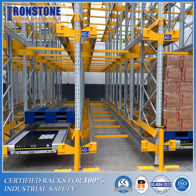 Hệ thống xếp pallet tàu con thoi chạy bằng pin trong kho chạy bằng pin với hiệu quả đạt được đáng kể