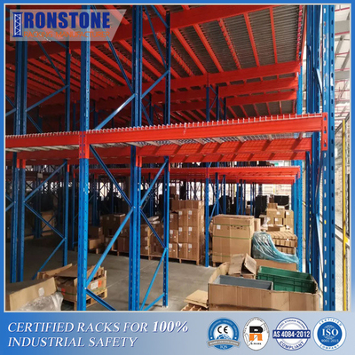Mezzanines Mezzanines công nghiệp được hỗ trợ bằng kệ